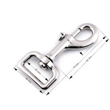  Nagy fém karabiner 25 mm rövidáru