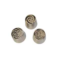  Nagy méretű, orosz díszítőcső készlet, 3 részes, 4,5 cm sütés és főzés