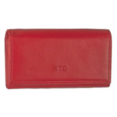  Nagy méretű sötétpiros műbőr brifkó,  pincér pénztárca XTD
