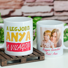 NagyAjándék 'A legjobb anya' - fényképes bögre egyedi ajándék