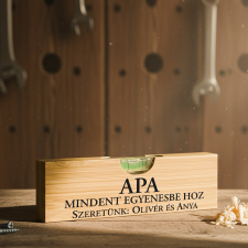 NagyAjándék „Apa mindent egyenesbe hoz” - vízmérték egyedi ajándék