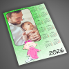 NagyAjándék Babás fényképes naptár, A4