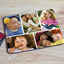 NagyAjándék Családi egérpad 5 képpel, fekvő egyedi ajándék