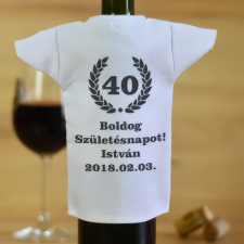 NagyAjándék Egyedi borosüveg póló egyedi ajándék