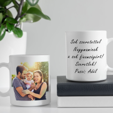 NagyAjándék Fényképes bögre felirattal egyedi ajándék