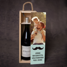 NagyAjándék Fényképes borosüvegdoboz egyedi ajándék