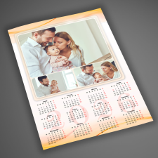 NagyAjándék Fényképes falinaptár, 3 képpel, A4 egyedi ajándék