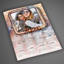 NagyAjándék Fényképes falinaptár, barna, A4 egyedi ajándék