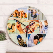 NagyAjándék Fényképes falióra, 7 képpel egyedi ajándék