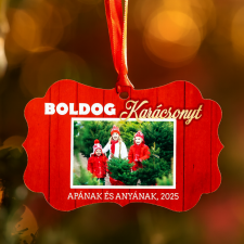 NagyAjándék Fényképes fém karácsonyfadísz karácsonyfadísz