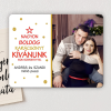 NagyAjándék Fényképes karácsonyi hűtőmágnes