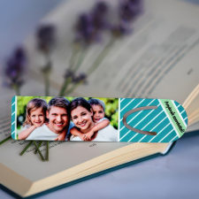 NagyAjándék Fényképes könyvjelző felirattal egyedi ajándék