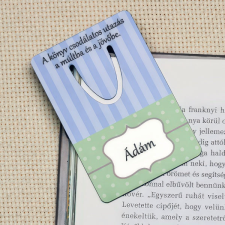 NagyAjándék Fényképes könyvjelző, kék egyedi ajándék