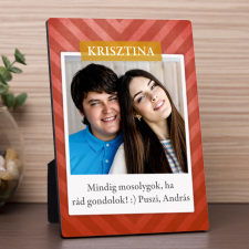 NagyAjándék Fényképes piros fotópanel egyedi ajándék
