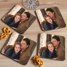 NagyAjándék Fényképes poháralátét 4db + tartó egyedi ajándék