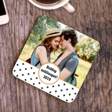 NagyAjándék Fényképes poháralátét felirattal egyedi ajándék