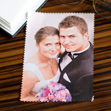 NagyAjándék Fényképes szemüvegtörlő kendő, 10x15cm egyedi ajándék