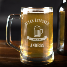 NagyAjándék Homokfúvott szülinapi korsó egyedi ajándék