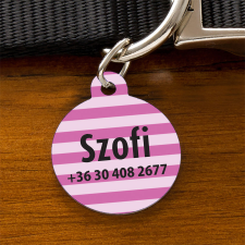 NagyAjándék Kör alakú kutyabiléta - rózsaszín egyedi ajándék