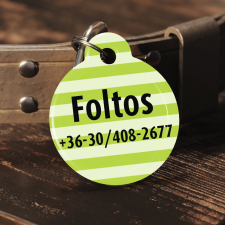 NagyAjándék Kör alakú kutyabiléta - zöld egyedi ajándék