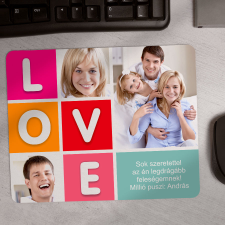 NagyAjándék LOVE fényképes egérpad egyedi ajándék