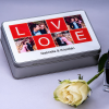 NagyAjándék LOVE fényképes fémdoboz