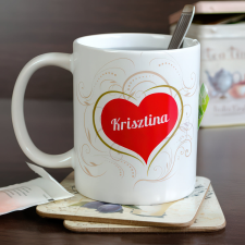 NagyAjándék Szívecskés bögre egyedi ajándék