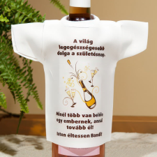 NagyAjándék Szülinapi borosüveg póló egyedi ajándék