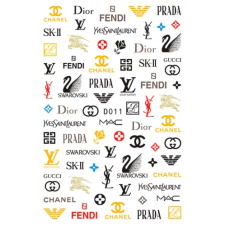 Nagyker 1. Körömmatrica - D011 Fashion körömdíszítő