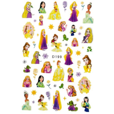 Nagyker 1. Körömmatrica - D199 Disney hercegnő körömdíszítő