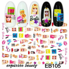 Nagyker 1. Körömmatrica - EB105 Barbie körömdíszítő