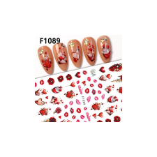 Nagyker 2. Körömmatrica - F1089 Love Valentin körömdíszítő