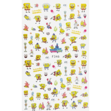 Nagyker 2. Körömmatrica - F346 Spongyabob körömdíszítő