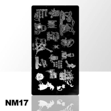 Nagyker 2. Nyomdázó mintalemez NM17 körömdíszítő