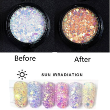 Nagyker 2. UV színváltó glitter #4 körömdíszítő