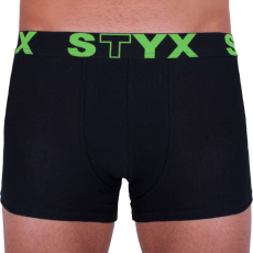  Nagyméretű fekete férfi boxeralsó Styx sport gumi (R962) 3XL