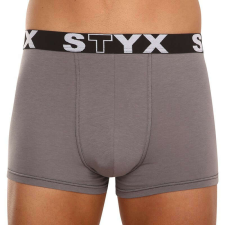 Nagyméretű sötét szürke férfi boxeralsó Styx sport gumi (R1063) 4XL férfi alsó