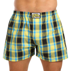  Nagyméretű tarka férfi klasszikus boxeralsó Styx klasszikus gumi (E1033) 4XL