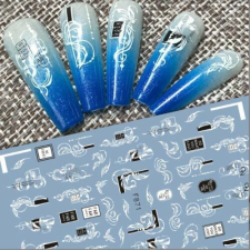 Nail-Art Körömmatrica - F871 körömdíszítő