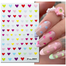 Nail-Art Körömmatrica - Pro.001 szív körömdíszítő