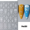 Nail-Art Körömmatrica - Pro.031 virág