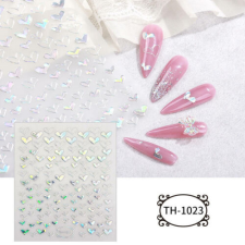 Nail-Art Körömmatrica - TH-1023 Szív körömdíszítő