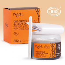 NAJEL® BIO CUKORGYANTA – spatulával és mosható pamutkendővel szőrtelenítés