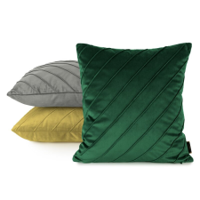  Nala3 bársony párnahuzat varrott mintával Gránátkék 45x45 cm lakástextília