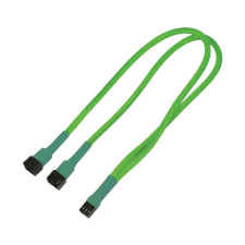 Nanoxia Kabel Nanoxia 3-Pin Y-Kabel, 60 cm, neon-grün (NX3PY60NG) kábel és adapter