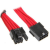Nanoxia PCIe 6+2Pin Hosszabbító kábel - Fekete/Piros (30cm)