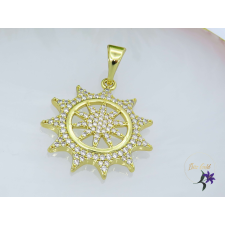  Nap medál mini cirkonia kövekkel -14K medál