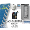 NAPCSAP 4-6 fő részére Cordivari napkollektor rendszer: 3 db sikkollektor + 300 literes 1 XL hőcserélős álló bojler + ECO szivattyú állomás + vezérlés + tágulási tartály