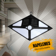 Napelemes fali led lámpa mozgásérzékelővel CF-8090 kültéri világítás