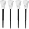  Napelemes kerti lámpa, Strend Pro Garden Sargas, fehér, 7 x 35 cm, 4 db, 2 LED, 2 üzemmód: színes/fehér, akkumulátoros, lepke és virág árnyékhatás